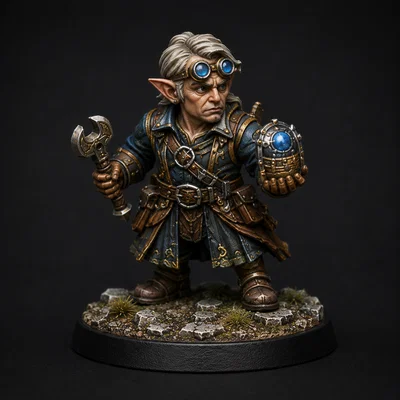 Mô hình Gnome Chiến binh (Fighter Gnome) cho DnD cực chất