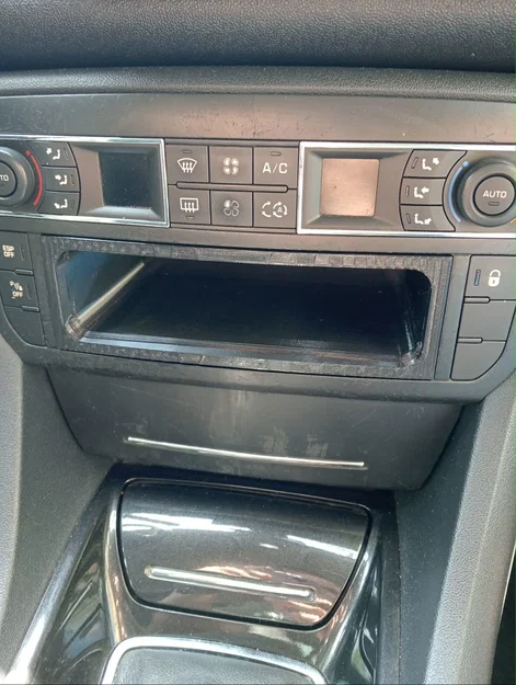 Ốp viền radio Citroen C5 X7 tích hợp đế giữ điện thoại - Image 1