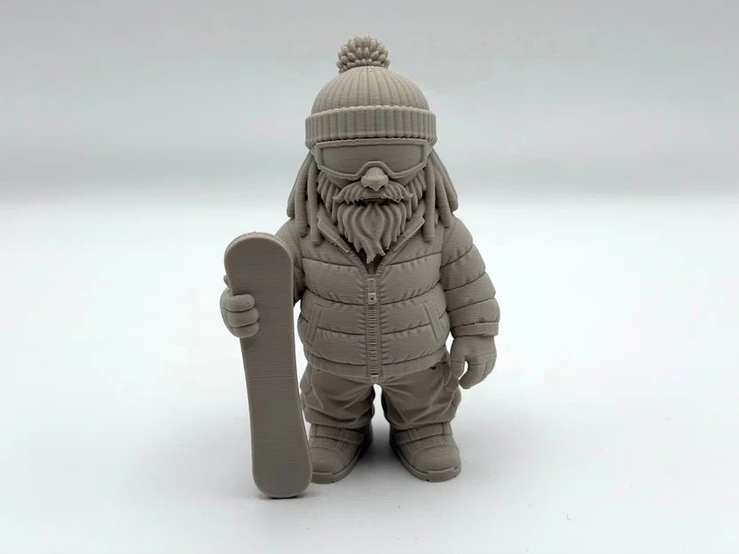 Tượng Chú Lùn Làm Vườn Trượt Tuyết (Snowboard Garden Gnome) - Image 2