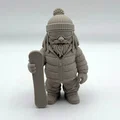 Tượng Chú Lùn Làm Vườn Trượt Tuyết (Snowboard Garden Gnome) - Thumbnail 2