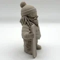 Tượng Chú Lùn Làm Vườn Trượt Tuyết (Snowboard Garden Gnome) - Thumbnail 3