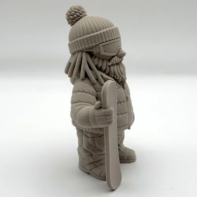 Tượng Chú Lùn Làm Vườn Trượt Tuyết (Snowboard Garden Gnome)
