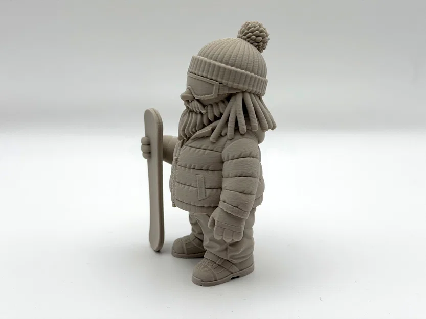 Tượng Chú Lùn Làm Vườn Trượt Tuyết (Snowboard Garden Gnome) - Image 5