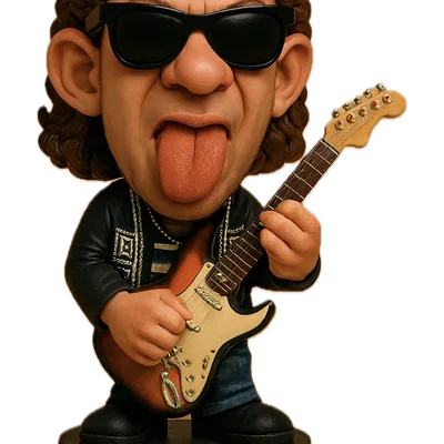Mô hình Figure nghệ sĩ Rock cực chất in 3D