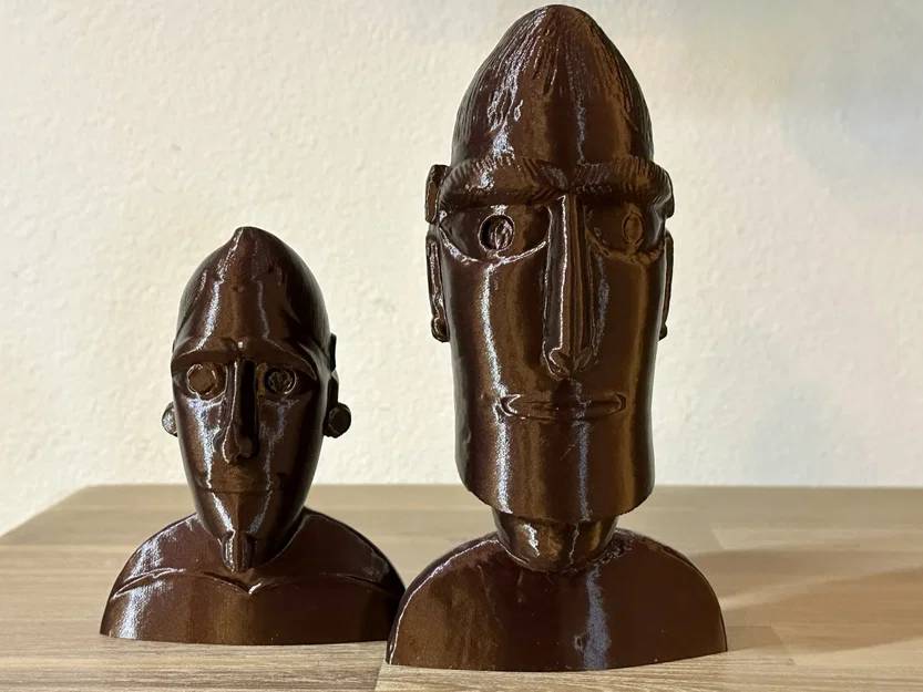 Tượng bán thân Moai Pa’a Pa’a (Đầu và Vai) - Image 2