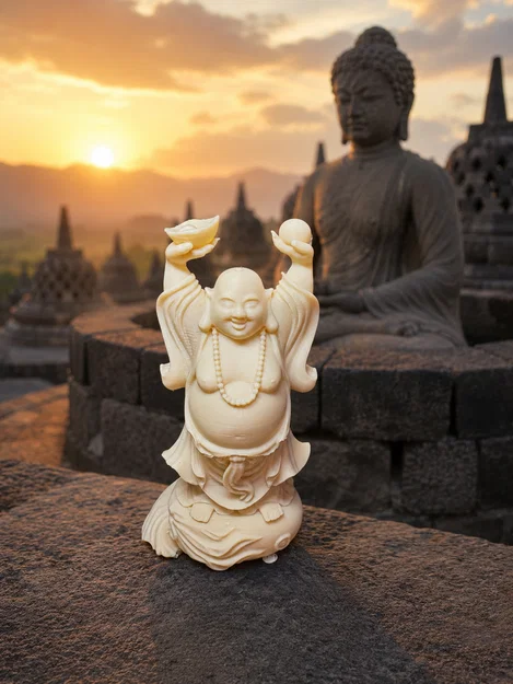 Mô hình tượng Phật Di Lặc trang trí - Image 1
