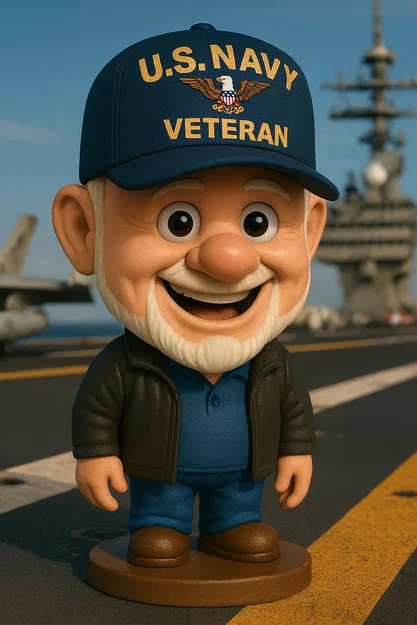 Mô hình 3D Navy Veteran Cựu chiến binh Hải quân độc đáo - Image 1