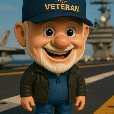 Mô hình 3D Navy Veteran Cựu chiến binh Hải quân độc đáo