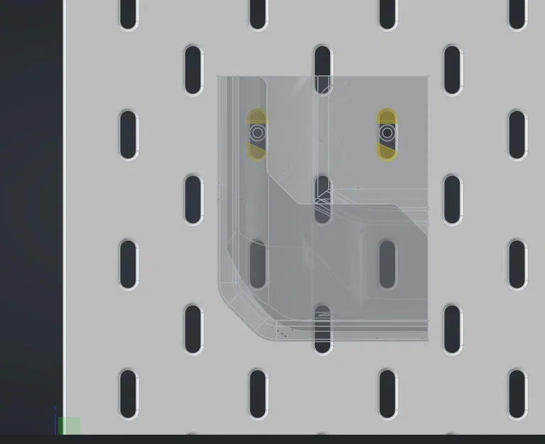 Giá treo Steam Deck cho bảng Skådis (dùng T-nuts) - Image 1