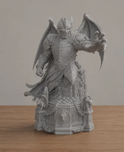Knight Gargoyle Stone Imprisonment - Hiệp sĩ Gargoyle bị giam cầm trong đá - Image 1