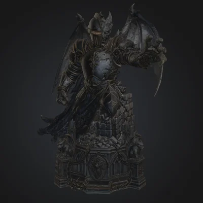 Knight Gargoyle Stone Imprisonment - Hiệp sĩ Gargoyle bị giam cầm trong đá