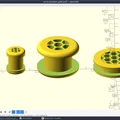 Lưới thông gió hình tròn linh hoạt / Tùy chỉnh bằng Script OpenSCAD - Thumbnail 1