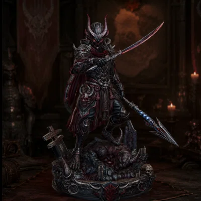 Mô hình Alien Oni Hunter - Thợ săn ngoài hành tinh phong cách Oni