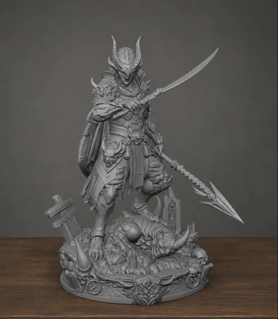 Mô hình Alien Oni Hunter - Thợ săn ngoài hành tinh phong cách Oni - Image 3