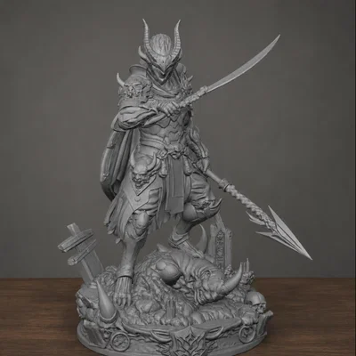 Mô hình Alien Oni Hunter - Thợ săn ngoài hành tinh phong cách Oni
