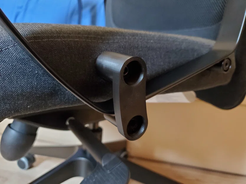 Phụ kiện in 3D hạ thấp tay vịn cho ghế làm việc Ikea Markus - Image 1