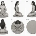 Mô hình 3D Mahavatar Babaji - Bậc thầy tâm linh thiêng liêng - Thumbnail 2