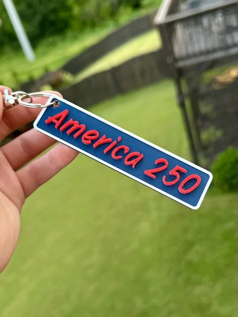 Móc khóa America 250 in 3D độc đáo cho ngày lễ - Image 1
