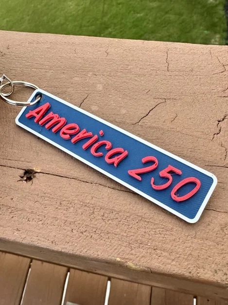 Móc khóa America 250 in 3D độc đáo cho ngày lễ - Image 2
