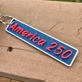 Móc khóa America 250 in 3D độc đáo cho ngày lễ - Thumbnail 2