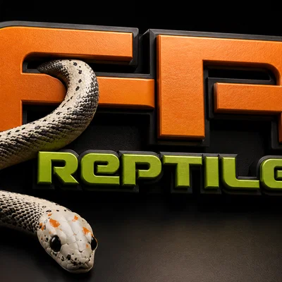 Mô hình logo FA Reptiles thiết kế 3D sắc nét cho người đam mê bò sát
