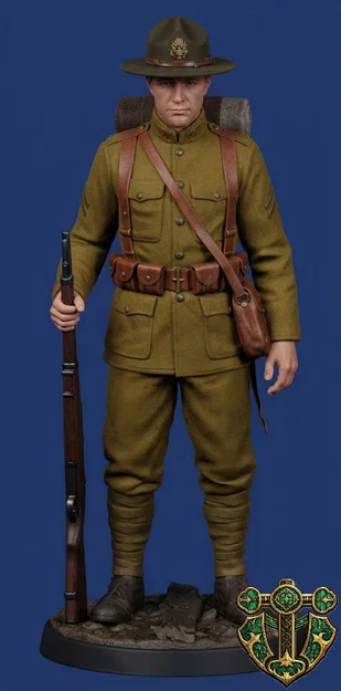 Mô hình Lính bộ binh Mỹ Thế chiến I (WW1) - Số 4 - Image 2