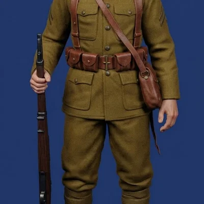 Mô hình Lính bộ binh Mỹ Thế chiến I (WW1) - Số 4