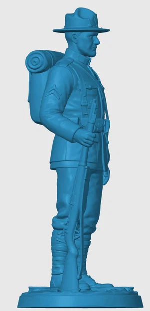 Mô hình Lính bộ binh Mỹ Thế chiến I (WW1) - Số 4 - Image 3