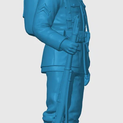 Mô hình Lính bộ binh Mỹ Thế chiến I (WW1) - Số 4