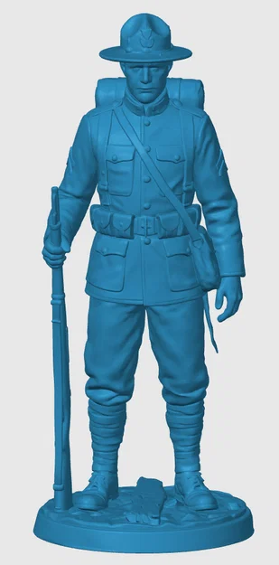 Mô hình Lính bộ binh Mỹ Thế chiến I (WW1) - Số 4 - Image 4