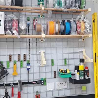 Bộ giá treo đa năng MetalGrid cho máy khoan và phụ kiện