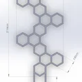 Khung hỗ trợ cây cảnh hình lục giác (Hexagonal Plant Supports) in 3D - Thumbnail 2