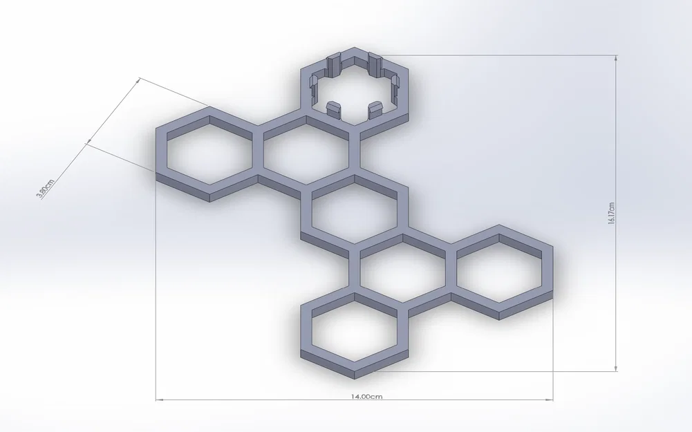 Khung hỗ trợ cây cảnh hình lục giác (Hexagonal Plant Supports) in 3D - Image 3