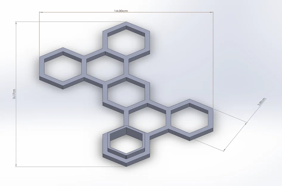 Khung hỗ trợ cây cảnh hình lục giác (Hexagonal Plant Supports) in 3D - Image 4