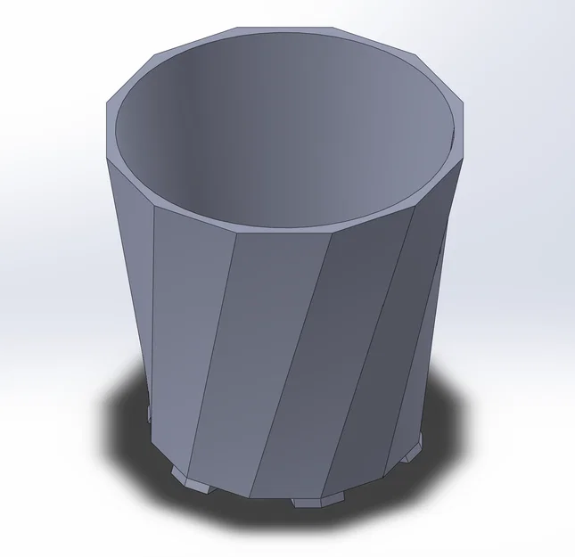 Chậu cây đa giác trang trí bàn làm việc cực đẹp (Angled Plant Pot) - Image 1