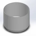 Mẫu in 3D chậu cây cảnh hình tròn tối giản có khe thoát nước - Thumbnail 1
