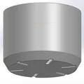 Mẫu in 3D chậu cây cảnh hình tròn tối giản có khe thoát nước - Thumbnail 2