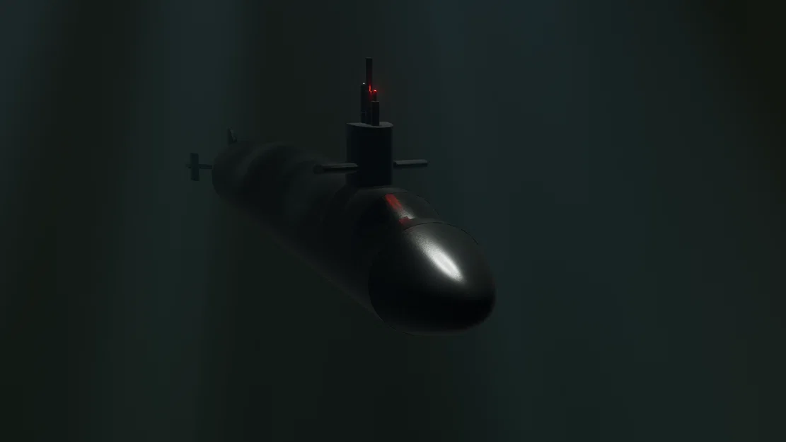 Mô hình tàu ngầm USS Michigan 727 SSBN - Image 5