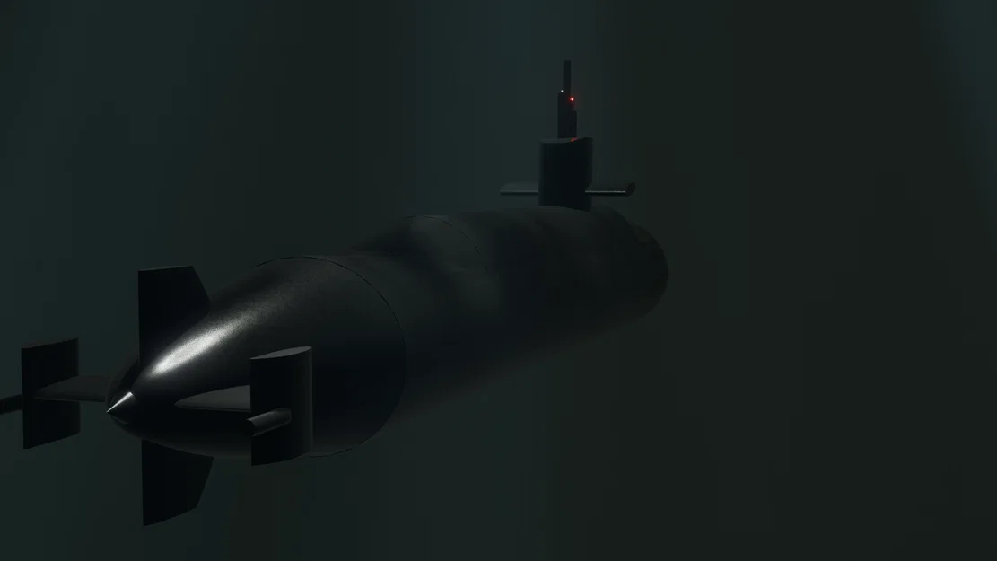 Mô hình tàu ngầm USS Michigan 727 SSBN - Image 8