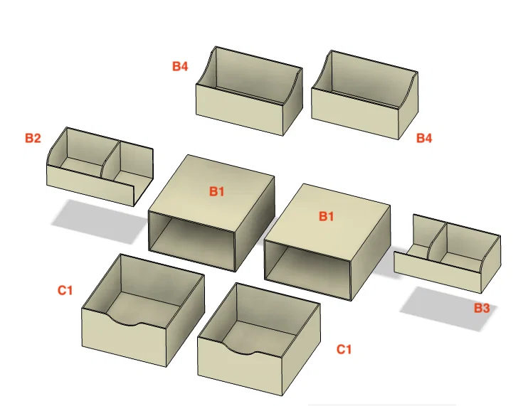 Khay Tổ Chức Đồ Dùng Đa Năng GT620 (In 3D) - Image 4
