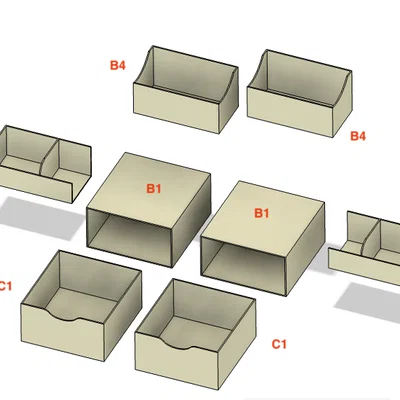Khay Tổ Chức Đồ Dùng Đa Năng GT620 (In 3D)