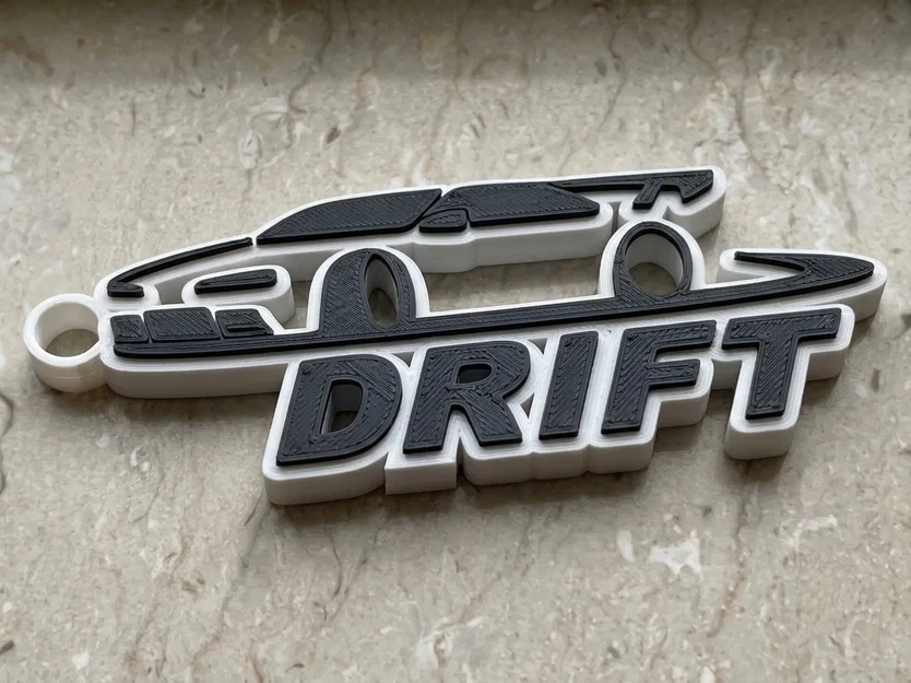 Móc khóa Drift (Portachiavi Drift) - Mẫu in 3D cho tín đồ xe đua - Image 3