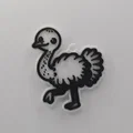 Móc khóa Đà điểu dễ thương - Thumbnail 1