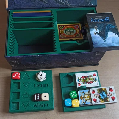 Khay đựng thẻ bài Sorcery TCG: Gothic Box Insert 3D cực gọn