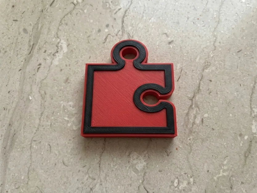 Móc khóa mảnh ghép Puzzle độc đáo cho tín đồ in 3D - Image 3