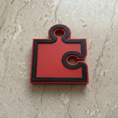Móc khóa mảnh ghép Puzzle độc đáo cho tín đồ in 3D