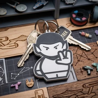 Móc khóa Commander Spock (Star Trek) in 3D độc đáo