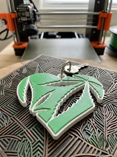 Móc khóa hình trái tim cách điệu Portachiavi Maria Cuore in 3D - Image 1
