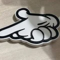 Móc khóa hình bàn tay hoạt hình in 3D cực chất và cá tính - Thumbnail 3