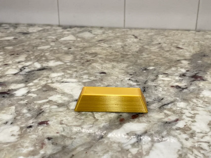 Mô hình thỏi vàng (Gold Bar) trang trí để bàn và đạo cụ DnD đẹp mắt - Image 2